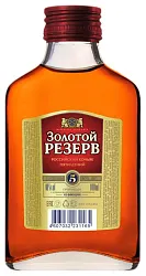 Коньяк ЗОЛОТОЙ РЕЗЕРВ Российский 5 лет 40% ст/б 0.1л
