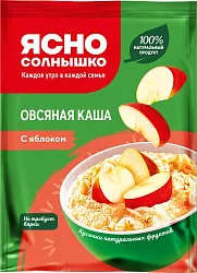Каша овсяная ЯСНО СОЛНЫШКО яблоко м/у 45г
