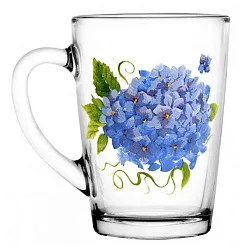 Кружка КАПУЧИНО Гортензия 300мл арт.4956