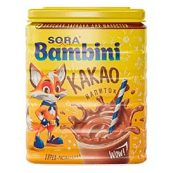 Какао-напиток СОРА БАМБИНИ пл/б 350г