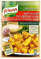 Приправа КНОРР Картофель по-деревенски чесночный соус м/у 28г