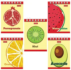 Блокнот ХАТБЕР Яркий фреш А7 40л арт.40Б7В