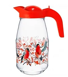 Кувшин ГУСЬ ХРУСТАЛЬ Зимние забавы 1.5л с крышкой