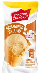 Мороженое ЗОЛОТОЙ СТАНДАРТ Пломбир крем-брюле бзмж 90г
