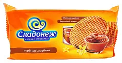 Вафли СЛАДОНЕЖ с вареной сгущенкой 240г