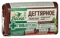 Мыло туалетное ВЕСНА Дегтярное 90г