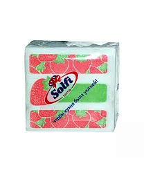 Салфетки СОЛФИ с рисунком 1сл 80шт