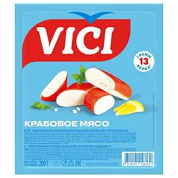 Крабовое мясо ВИЧИ охл 220г