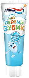 Зубная паста детская АКВАФРЕШ Мой первый зубик от 0 до 2 лет 50мл