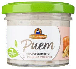 Риет САНТА БРЕМОР из горбуши и кеты с грецким орехом 100г