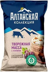 Творожная масса АЛТАЙСКАЯ КОЛЛЕКЦИЯ с изюмом бзмж 7.5% 180г