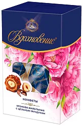 Набор конфет КРАСНЫЙ ОКТЯБРЬ Вдохновение с шоколадно-ореховым кремом и целым фундуком 112г