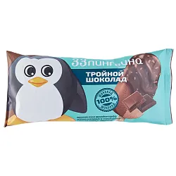 Мороженое 33 ПИНГВИНА Тройной шоколад эскимо бзмж 80г