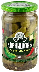 Огурцы СЕМИЛУКСКАЯ ТРАПЕЗА Корнишоны маринованные ст/б 350г