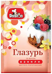 Глазурь ПРЕСТОН с ванилином м/у 50г