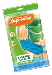Салфетка ХОЗЯЮШКА МИЛА для пола микрофибра 50*60см