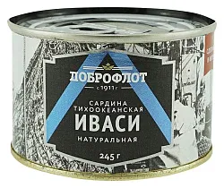Сардина ДОБРОФЛОТ Иваси натуральная в т/с 245г