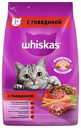 Корм для кошек ВИСКАС Подушечки с нежным паштетом с говядиной 1.9кг