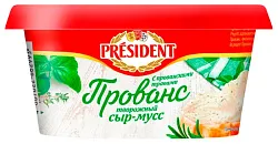 Сыр творожный ПРЕЗИДЕНТ Прованс с травами бзмж 60% 120г