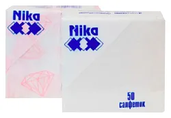 Салфетки НИКА белые 24*24см 1сл 50шт