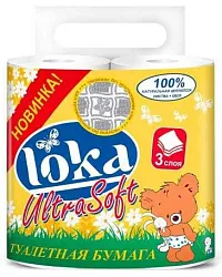 Туалетная бумага ЛОКА Ульта софт 3сл 4рул