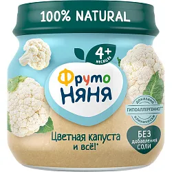 Пюре ФРУТОНЯНЯ цветная капуста ст/б 80г