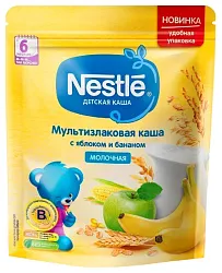 Каша НЕСТЛЕ мультизлаковая яблоко банан молочная бзмж м/у 220г