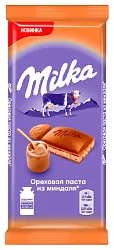 Шоколад МИЛКА молочный с добавлением ореховой пасты 85г