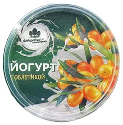 Йогурт ЛЕБЕДЕВСКАЯ АФ с облепихой бзмж 2.5% 130г