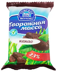 Творожная масса ТОМСКОЕ МОЛОКО какао бзмж 23% 170г