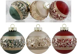 Набор елочных шаров ТАМ-ТАМ Прованс Д8см 3шт в ассортименте арт.SY24DGZ-036