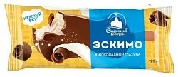 Мороженое СНЕЖНЫЙ ГОРОДОК ванильное в шоколадной глазури эскимо сзмж 70г