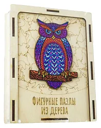 Фигурный пазл АПИЛКА Сова арт.ВзП02