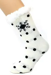 Носки женские ХОББИ ЛАЙН белые меховые р.36-40 арт.30583-11