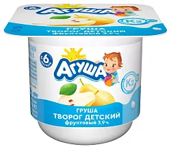 Творог АГУША груша бзмж 3.9-8.5% 100г