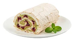 Рулет фисташковый меренговый