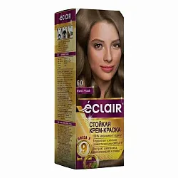 Краска для волос ЭКЛАИР Омега-9 Темно-русый №6.0