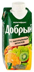 Нектар ДОБРЫЙ мультифрукт 0.33л