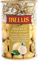 Оливки ИБЕЛУС с лимоном ж/б ключ 280г