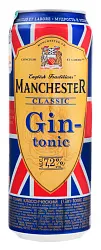Напиток слабоалкогольный МАНЧЕСТЕР Джин Тоник классический 7.2% 0.45л
