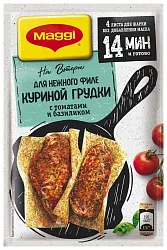 Смесь МАГГИ На второе Нежная куриная грудка с томатом и базиликом м/у 29.8г