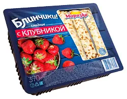 Блины МОРОЗКО с клубникой 370г