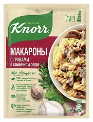 Смесь КНОРР На второе для макарон в сливочном соусе с грибами м/у 26г
