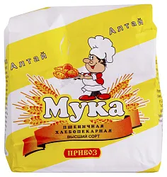 Мука ПРИВОЗ пшеничная в/с м/у 1кг