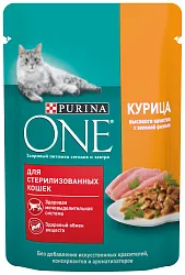 Корм для кошек ПУРИНА ВАН с курицей и зеленой фасолью для стерилизованных 75г