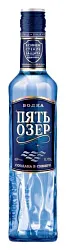 Водка ПЯТЬ ОЗЕР 40% ст/б 0.375л