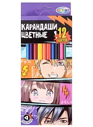 Карандаши цветные ЦЕНТРУМ Аниме 12цв арт.70376