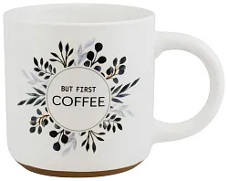 Кружка НАТАМ Но сначала кофе фарфоровая 430мл арт.13578-2