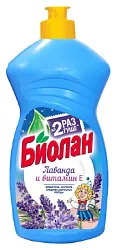 Средство для мытья посуды БИОЛАН Бальзам лаванда и витамин Е 450мл