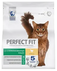 Корм для кошек ПЕРФЕКТ ФИТ Курица для стерилизованных 1кг